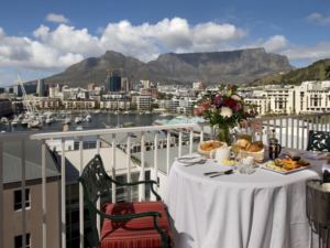 A view from our hotel balcony in Capetown 