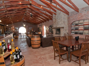 Inside the winery